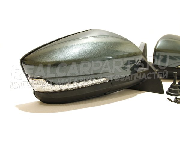Зеркала ВАЗ 2109-2114 стиль Гранта Лифтбек с бегущим повторителем, тросовый привод / фото №2